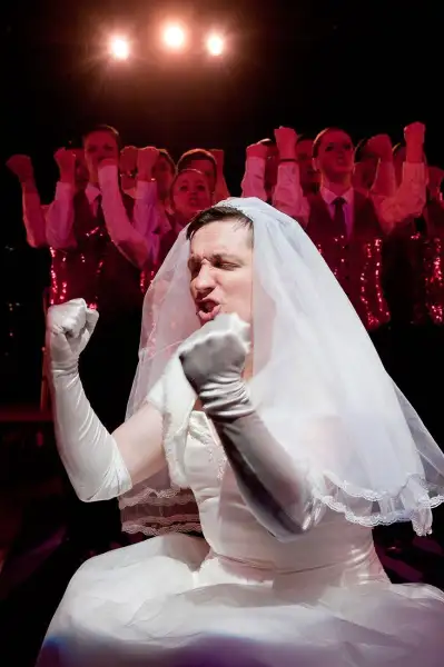 The theatre show with a difference. You are the guests at his wedding reception - Little Johnny’s Big Gay Wedding