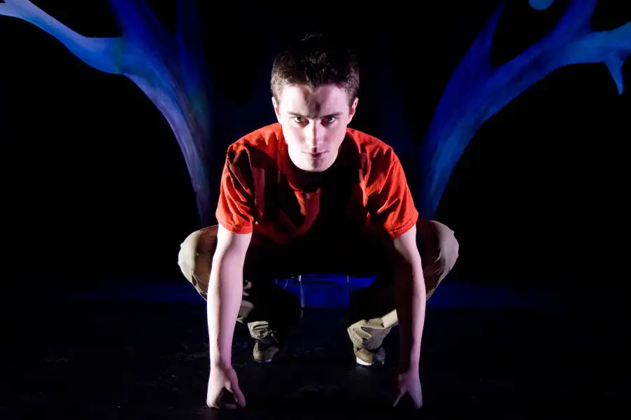 Production photographs of "Mancub" adapted from the book ‘The Flight of The Cassowary’ by John LeVert.