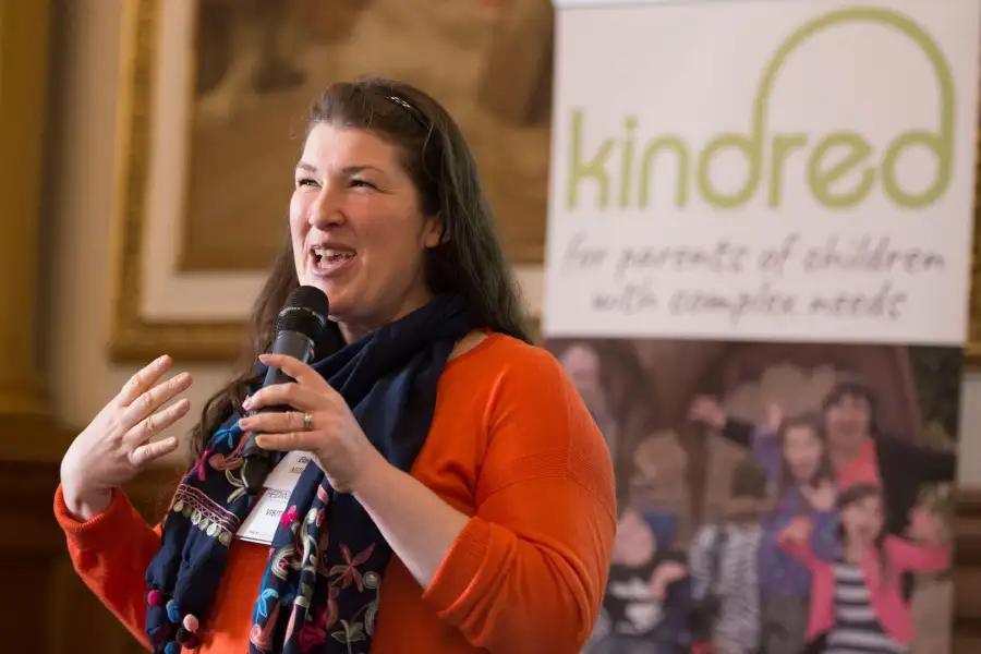 conference photography from Edinburgh city chambers with members of Kindred.