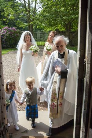 Entering the church - Felicity and Adrian Wedding