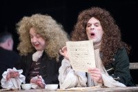 Production photo from Stephen Jeffreys’ The Libertine at the Citizens Theatre